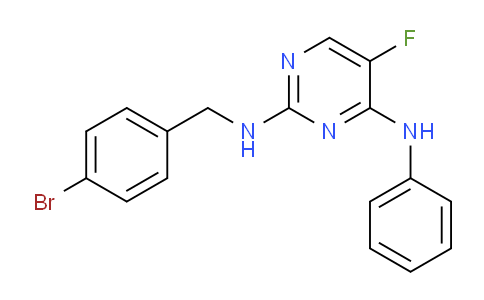 CAS No. 1956306-82-3, N2-(4-Bromobenzyl)-5-fluoro-N4-phenylpyrimidine-2,4-diamine