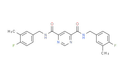 CAS No. 544678-85-5, N4,N6-Bis(4-fluoro-3-methylbenzyl)pyrimidine-4,6-dicarboxamide