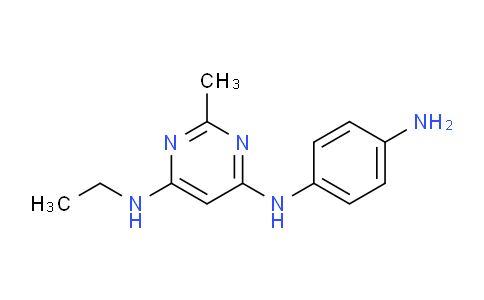 CAS No. 1706442-87-6, N4-(4-Aminophenyl)-N6-ethyl-2-methylpyrimidine-4,6-diamine