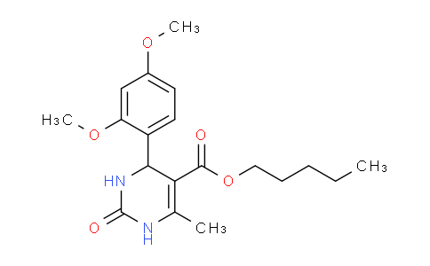 CAS No. 300799-36-4, Pentyl 4-(2,4-dimethoxyphenyl)-6-methyl-2-oxo-1,2,3,4-tetrahydropyrimidine-5-carboxylate