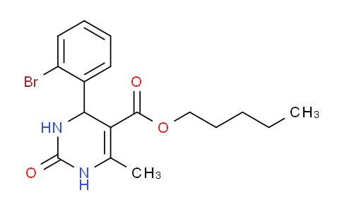 CAS No. 300799-35-3, Pentyl 4-(2-bromophenyl)-6-methyl-2-oxo-1,2,3,4-tetrahydropyrimidine-5-carboxylate