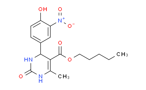 CAS No. 300799-37-5, Pentyl 4-(4-hydroxy-3-nitrophenyl)-6-methyl-2-oxo-1,2,3,4-tetrahydropyrimidine-5-carboxylate