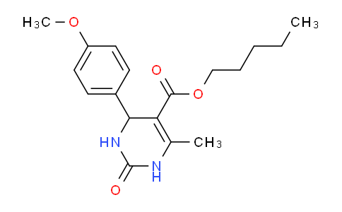CAS No. 300667-74-7, Pentyl 4-(4-methoxyphenyl)-6-methyl-2-oxo-1,2,3,4-tetrahydropyrimidine-5-carboxylate