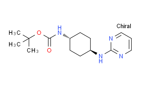 CAS No. 1448854-60-1, tert-Butyl ((1r,4r)-4-(pyrimidin-2-ylamino)cyclohexyl)carbamate