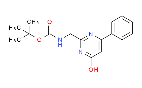 CAS No. 1240595-45-2, tert-Butyl ((4-hydroxy-6-phenylpyrimidin-2-yl)methyl)carbamate