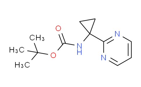 CAS No. 1159734-40-3, tert-Butyl (1-(pyrimidin-2-yl)cyclopropyl)carbamate