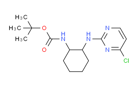 CAS No. 1289385-53-0, tert-Butyl (2-((4-chloropyrimidin-2-yl)amino)cyclohexyl)carbamate