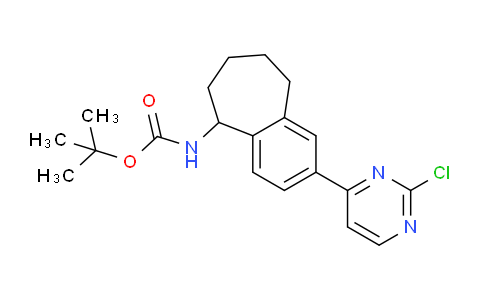 CAS No. 1798792-44-5, tert-Butyl (2-(2-chloropyrimidin-4-yl)-6,7,8,9-tetrahydro-5H-benzo[7]annulen-5-yl)carbamate