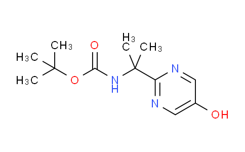 CAS No. 1422344-40-8, tert-Butyl (2-(5-hydroxypyrimidin-2-yl)propan-2-yl)carbamate
