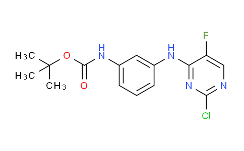 CAS No. 1202759-89-4, tert-Butyl (3-((2-chloro-5-fluoropyrimidin-4-yl)amino)phenyl)carbamate