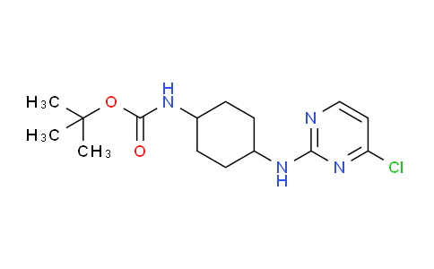 CAS No. 1289385-84-7, tert-Butyl (4-((4-chloropyrimidin-2-yl)amino)cyclohexyl)carbamate