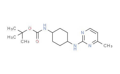 CAS No. 1289388-33-5, tert-Butyl (4-((4-methylpyrimidin-2-yl)amino)cyclohexyl)carbamate