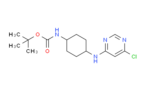 CAS No. 1289385-69-8, tert-Butyl (4-((6-chloropyrimidin-4-yl)amino)cyclohexyl)carbamate