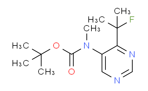 CAS No. 1799579-76-2, tert-Butyl (4-(2-fluoropropan-2-yl)pyrimidin-5-yl)(methyl)carbamate