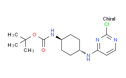 CAS No. 1289386-80-6, tert-Butyl (trans-4-((2-chloropyrimidin-4-yl)amino)cyclohexyl)carbamate