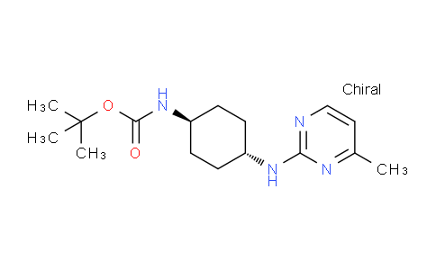 CAS No. 1289388-52-8, tert-Butyl (trans-4-((4-methylpyrimidin-2-yl)amino)cyclohexyl)carbamate