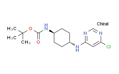 CAS No. 1289387-46-7, tert-Butyl (trans-4-((6-chloropyrimidin-4-yl)amino)cyclohexyl)carbamate