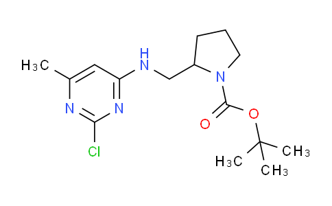 CAS No. 1261231-13-3, tert-Butyl 2-(((2-chloro-6-methylpyrimidin-4-yl)amino)methyl)pyrrolidine-1-carboxylate