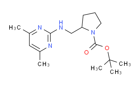 CAS No. 1261230-00-5, tert-Butyl 2-(((4,6-dimethylpyrimidin-2-yl)amino)methyl)pyrrolidine-1-carboxylate