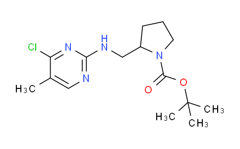 CAS No. 1261230-11-8, tert-Butyl 2-(((4-chloro-5-methylpyrimidin-2-yl)amino)methyl)pyrrolidine-1-carboxylate