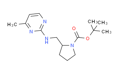 CAS No. 1261235-33-9, tert-Butyl 2-(((4-methylpyrimidin-2-yl)amino)methyl)pyrrolidine-1-carboxylate