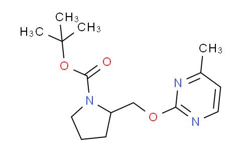 CAS No. 1261231-39-3, tert-Butyl 2-(((4-methylpyrimidin-2-yl)oxy)methyl)pyrrolidine-1-carboxylate