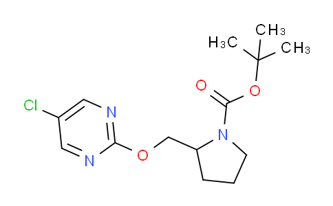 CAS No. 1261232-15-8, tert-Butyl 2-(((5-chloropyrimidin-2-yl)oxy)methyl)pyrrolidine-1-carboxylate