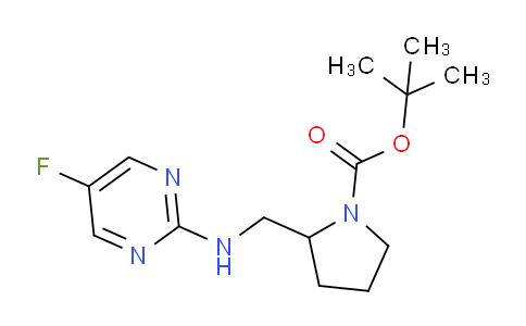 CAS No. 1261231-20-2, tert-Butyl 2-(((5-fluoropyrimidin-2-yl)amino)methyl)pyrrolidine-1-carboxylate