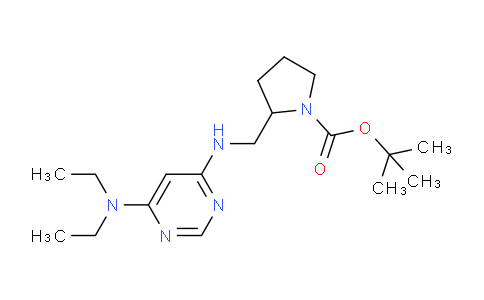 CAS No. 1353947-59-7, tert-Butyl 2-(((6-(diethylamino)pyrimidin-4-yl)amino)methyl)pyrrolidine-1-carboxylate