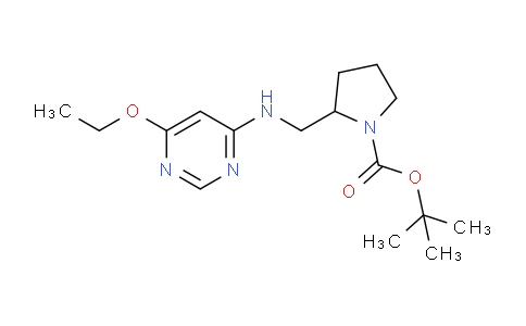 CAS No. 1353974-21-6, tert-Butyl 2-(((6-ethoxypyrimidin-4-yl)amino)methyl)pyrrolidine-1-carboxylate