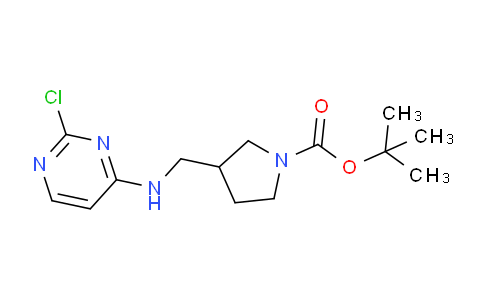 CAS No. 1420972-53-7, tert-Butyl 3-(((2-chloropyrimidin-4-yl)amino)methyl)pyrrolidine-1-carboxylate