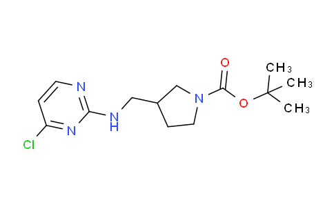 CAS No. 1420962-79-3, tert-Butyl 3-(((4-chloropyrimidin-2-yl)amino)methyl)pyrrolidine-1-carboxylate