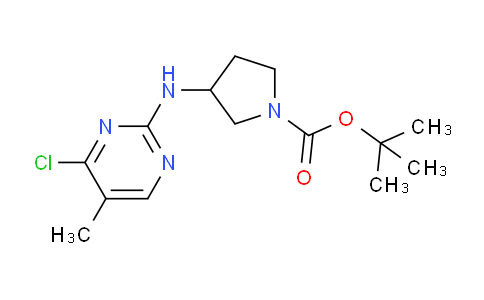 CAS No. 1261231-67-7, tert-Butyl 3-((4-chloro-5-methylpyrimidin-2-yl)amino)pyrrolidine-1-carboxylate