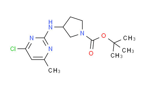 CAS No. 1261231-42-8, tert-Butyl 3-((4-chloro-6-methylpyrimidin-2-yl)amino)pyrrolidine-1-carboxylate
