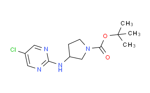 CAS No. 1261229-97-3, tert-Butyl 3-((5-chloropyrimidin-2-yl)amino)pyrrolidine-1-carboxylate