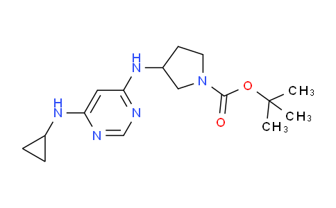 CAS No. 1353980-52-5, tert-Butyl 3-((6-(cyclopropylamino)pyrimidin-4-yl)amino)pyrrolidine-1-carboxylate