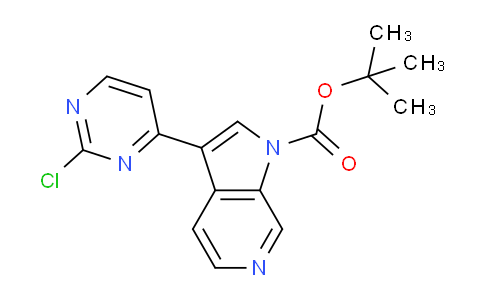 CAS No. 1174038-68-6, tert-Butyl 3-(2-chloropyrimidin-4-yl)-1H-pyrrolo[2,3-c]pyridine-1-carboxylate