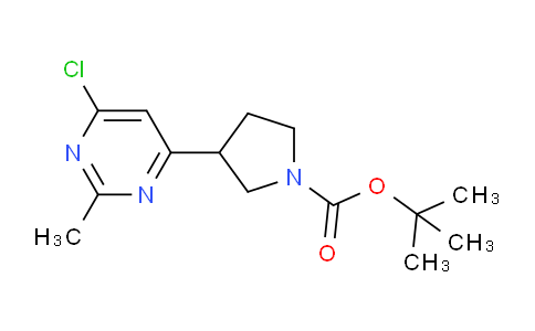 CAS No. 1361116-48-4, tert-Butyl 3-(6-chloro-2-methylpyrimidin-4-yl)pyrrolidine-1-carboxylate