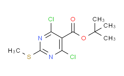 CAS No. 1192308-10-3, tert-Butyl 4,6-dichloro-2-(methylthio)pyrimidine-5-carboxylate