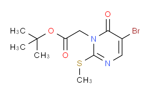 CAS No. 308276-66-6, tert-Butyl 5-bromo-2-(methylthio)-6-oxopyrimidine-1-acetate