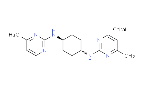 CAS No. 1289388-61-9, trans-N1,N4-Bis(4-methylpyrimidin-2-yl)cyclohexane-1,4-diamine