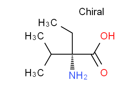 CAS No. 6272-07-7, (S)-2-amino-2-ethyl-3-methylbutanoic acid