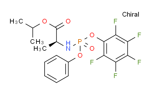 CAS No. 1256490-52-4, propan-2-yl (2S)-2-{[pentafluorophenoxy(phenoxy)phosphoryl]amino}propanoate