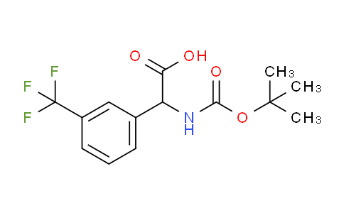 CAS No. 146621-92-3, N-Boc-2-[3-(trifluoromethyl)phenyl]-DL-glycine