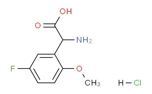 CAS No. 1803566-64-4, 2-Amino-2-(5-fluoro-2-methoxyphenyl)acetic Acid Hydrochloride