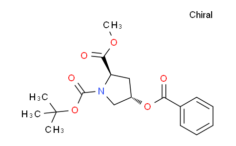 CAS No. 198969-28-7, Methyl (2R,4S)-1-Boc-4-(benzoyloxy)pyrrolidine-2-carboxylate
