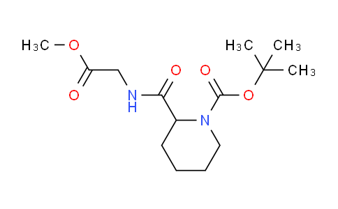 CAS No. 150208-64-3, Methyl 2-(1-Boc-piperidine-2-carboxamido)acetate
