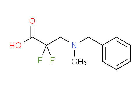 CAS No. 1346597-49-6, 3-(benzyl(methyl)amino)-2,2-difluoropropanoic acid