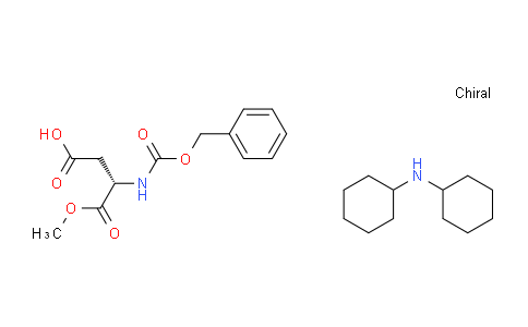 CAS No. 19720-12-8, dicyclohexylamine (S)-3-(((benzyloxy)carbonyl)amino)-4-methoxy-4-oxobutanoate