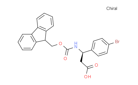 CAS No. 220498-04-4, (R)-3-((((9H-fluoren-9-yl)methoxy)carbonyl)amino)-3-(4-bromophenyl)propanoic acid